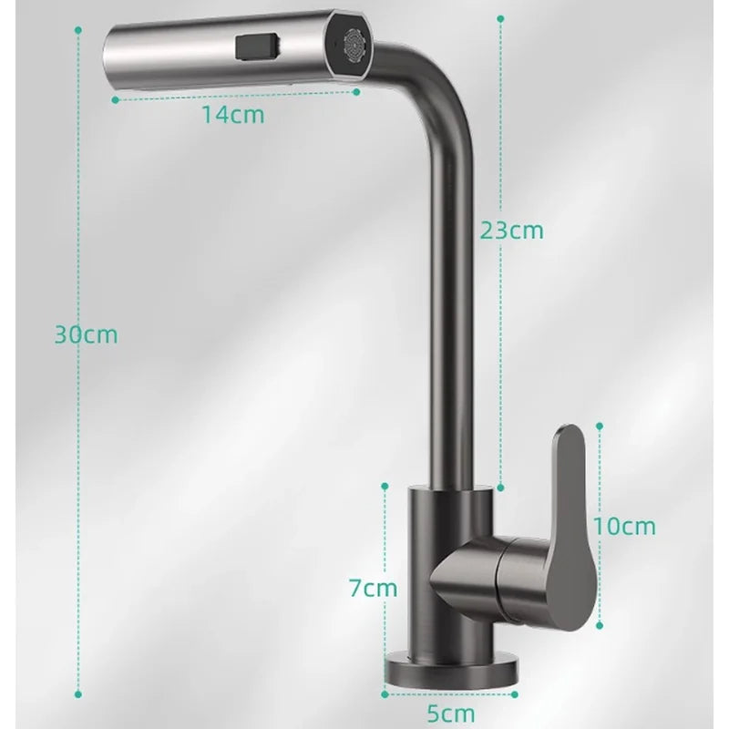 Wasserfall Küchenarmaturen Pull Out Regen Spray Badezimmer Waschbecken Wasserhahn | Brehn