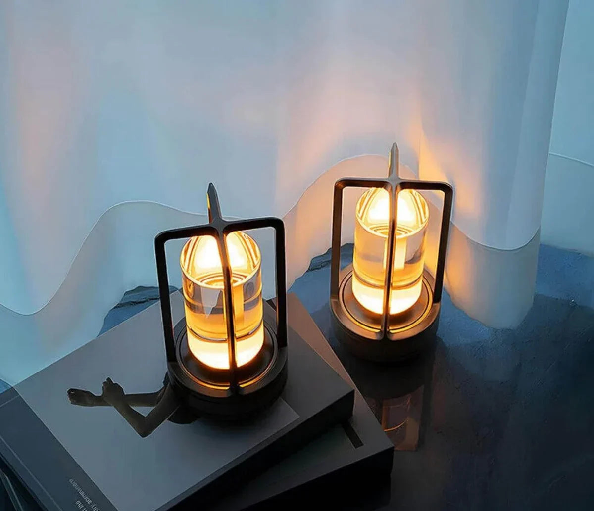 Brehn | Wasserdichte und tragbare Kristall-Tischlampe - AuroraGlow