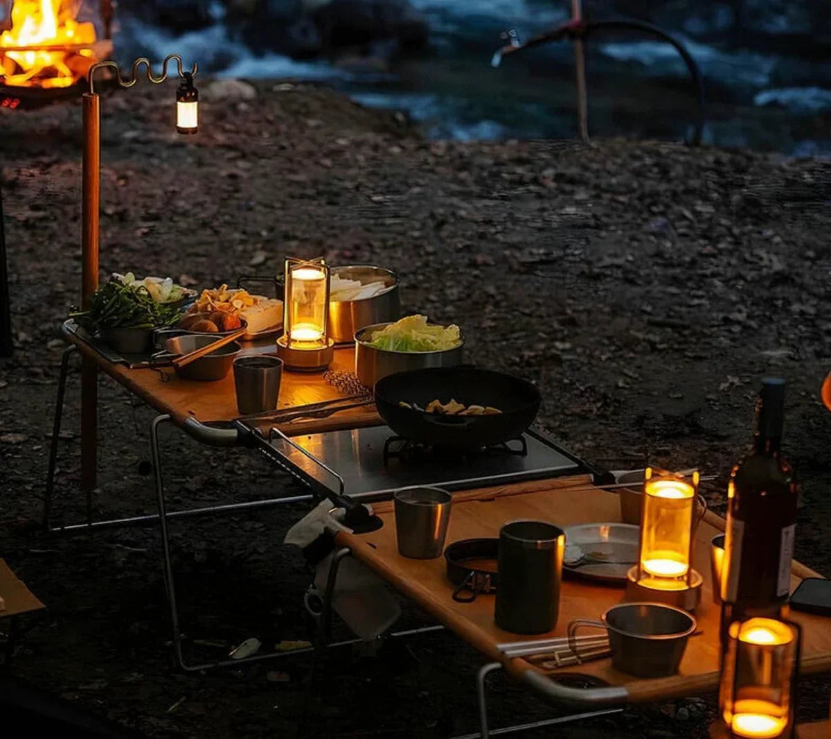 Brehn | Wasserdichte und tragbare Kristall-Tischlampe - AuroraGlow