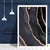 Abstrakter Kunstdruck in Schwarz und Gold Nr. 3