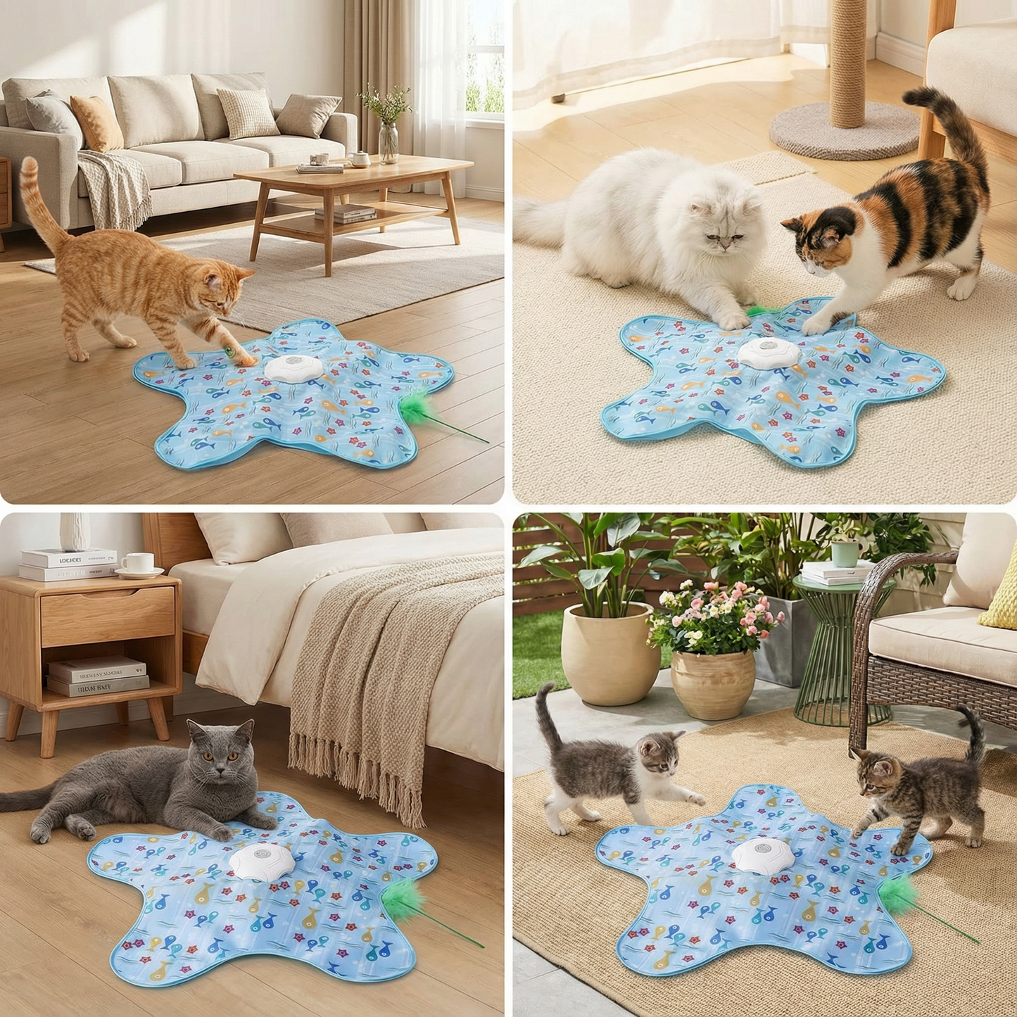HuntingFun Pro – Automatisches Katzenspielzeug zur Stressbewältigung und Spielzeitspaß Brehn