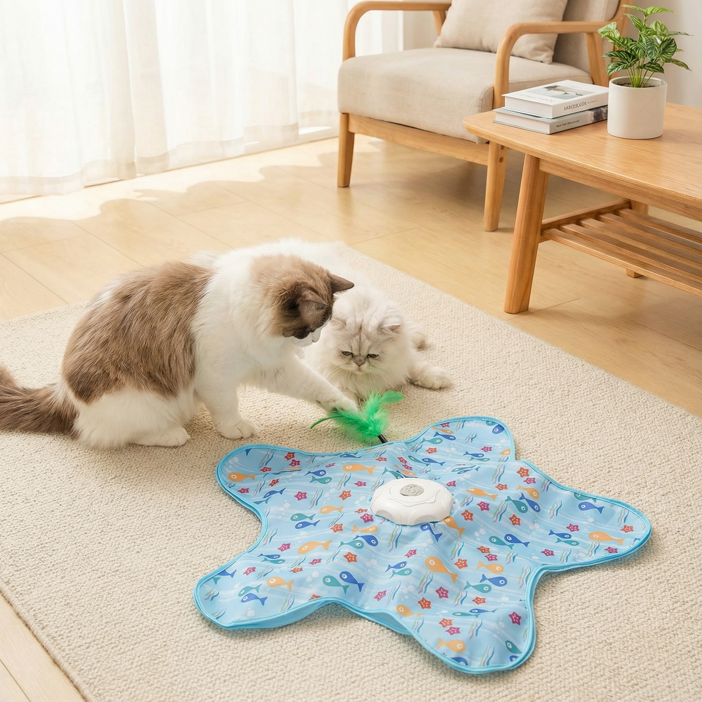 HuntingFun Pro – Automatisches Katzenspielzeug zur Stressbewältigung und Spielzeitspaß Brehn