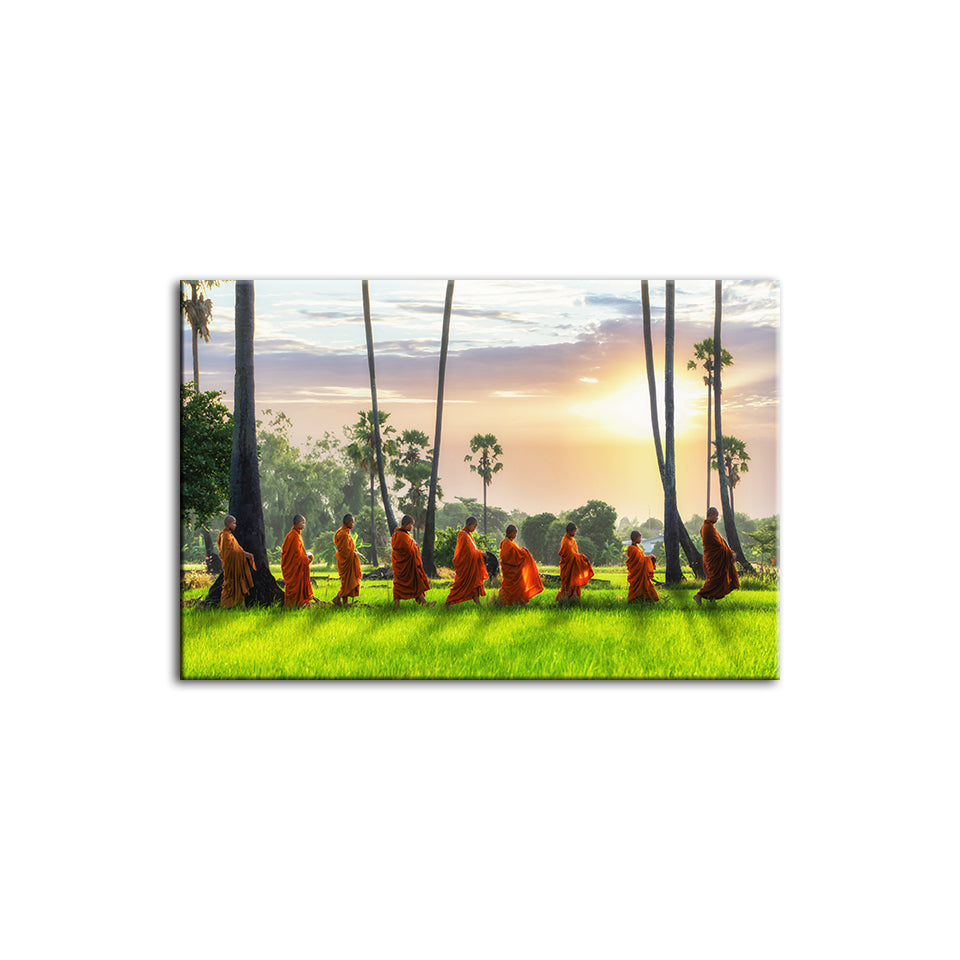 Morgen Spaziergang - Leinwand Wandkunst Malerei