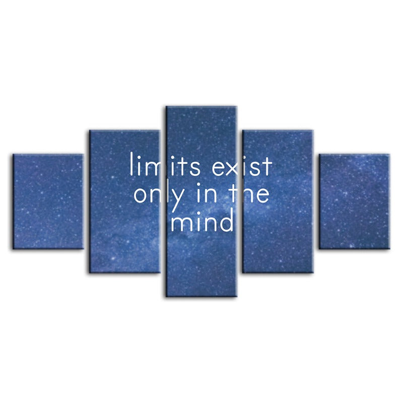 5-teilige Galaxy-Motivation - Leinwand Wand Kunst Malerei
