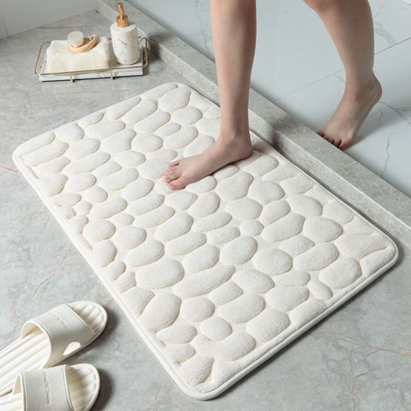Pebble Design Badezimmermatte mit Memory Foam