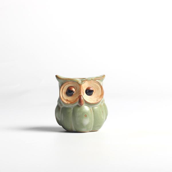 Brehn | Eulen Keramischer Blumentopf Set 5-teilig