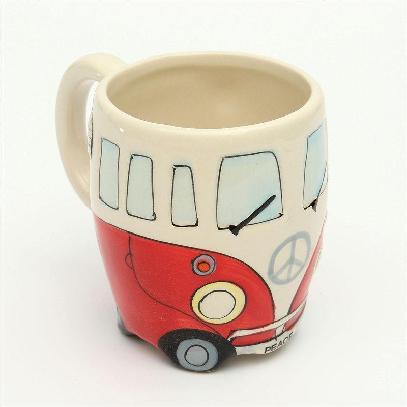 GroovyCup Camperbus-Becher – Retro-Keramik-Kaffeebecher 330 ml