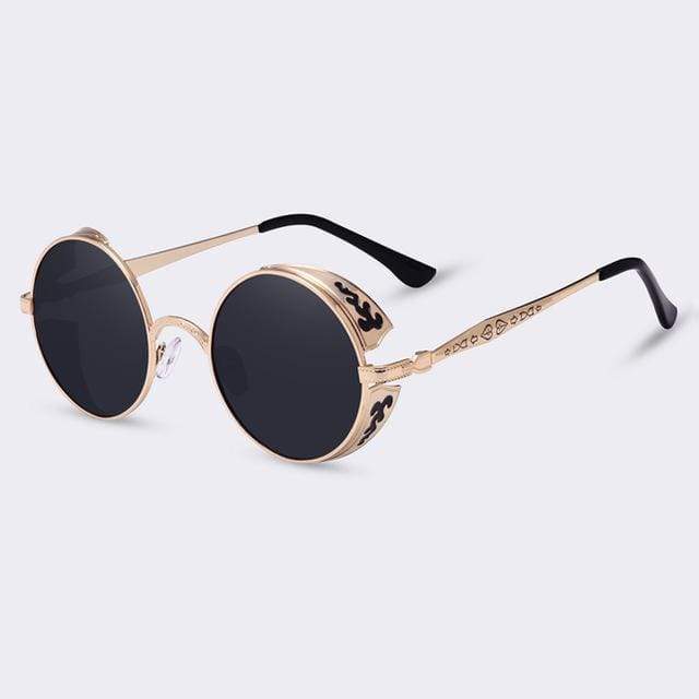 Steampunk Vintage runde Sonnenbrille, limitierte Auflage