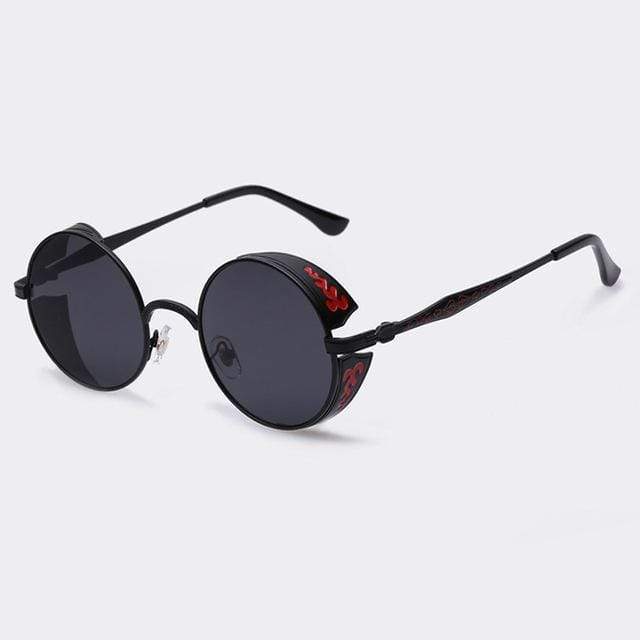 Steampunk Vintage runde Sonnenbrille, limitierte Auflage