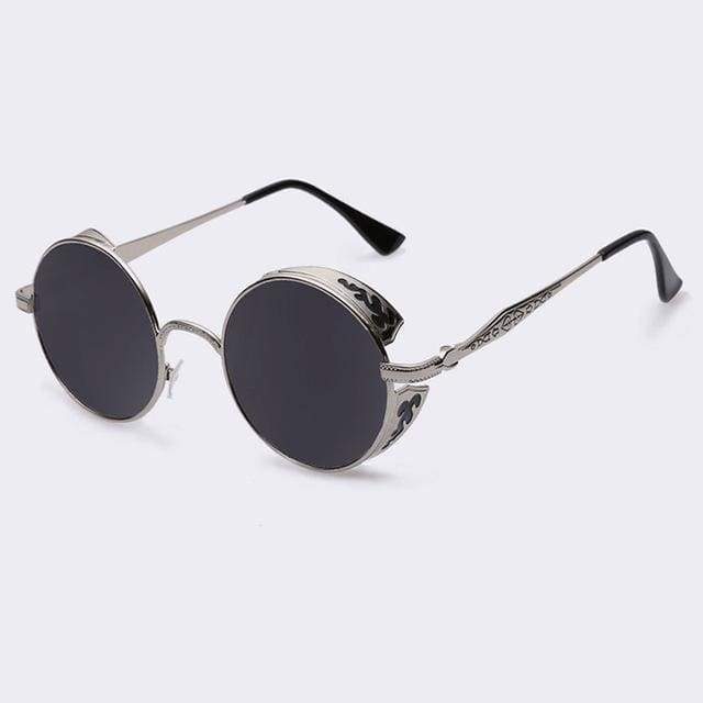 Steampunk Vintage runde Sonnenbrille, limitierte Auflage