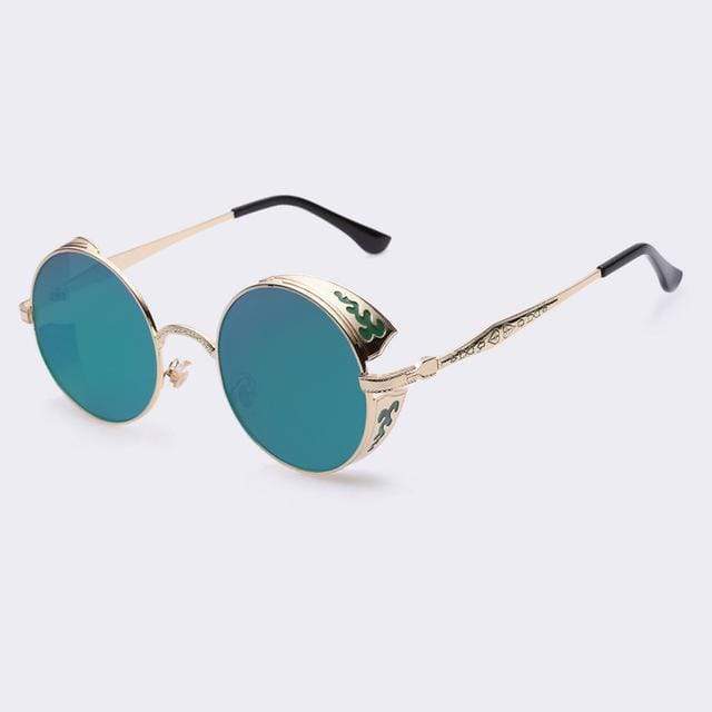 Steampunk Vintage runde Sonnenbrille, limitierte Auflage