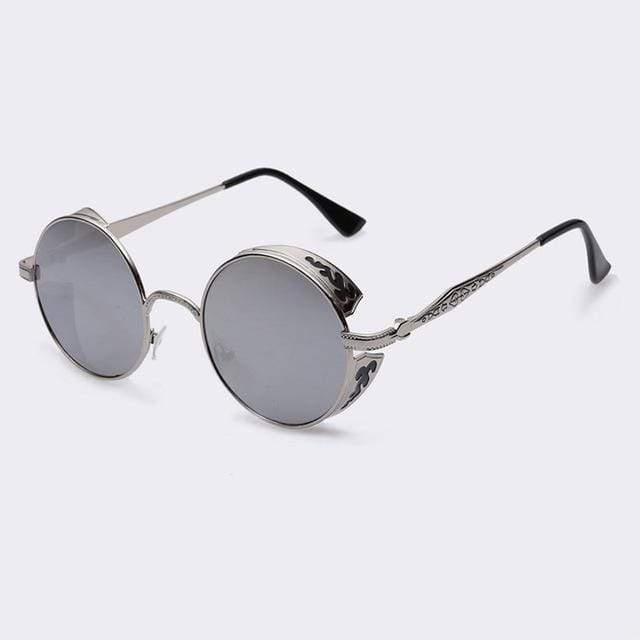 Steampunk Vintage runde Sonnenbrille, limitierte Auflage