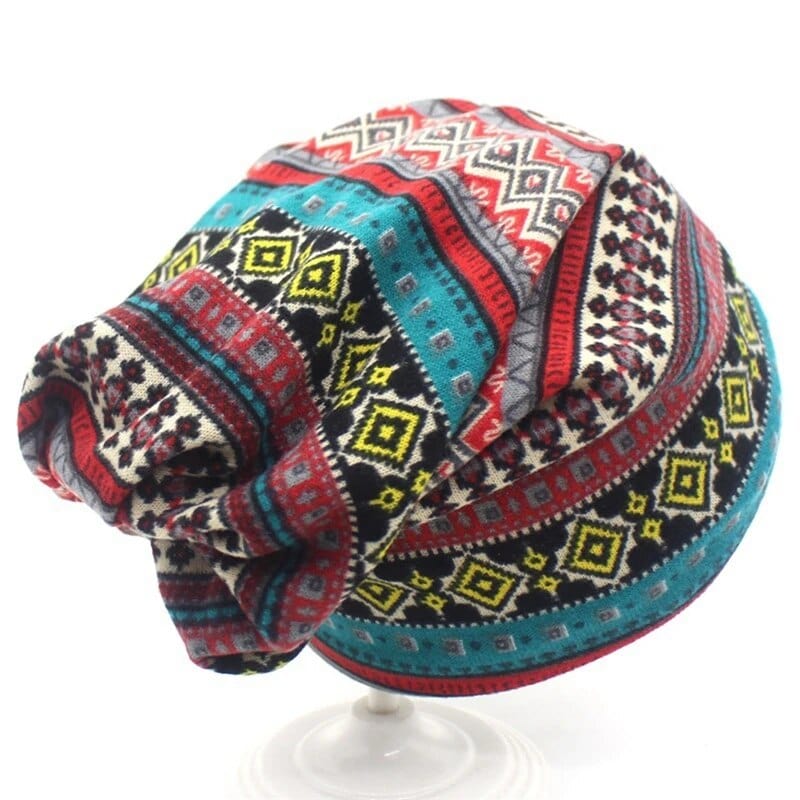 Boho Vintage Beanie Mütze