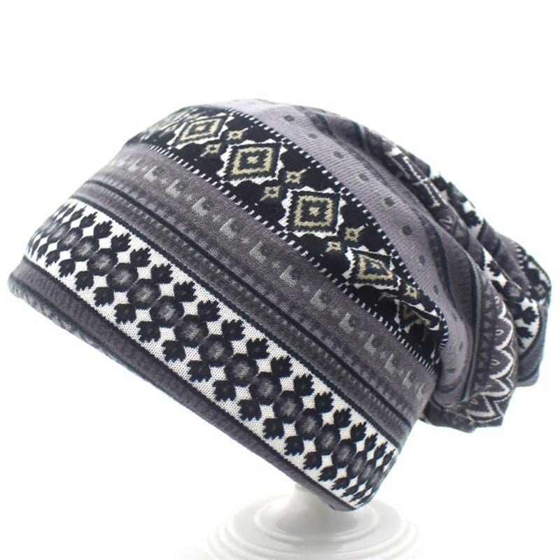 Boho Vintage Beanie Mütze