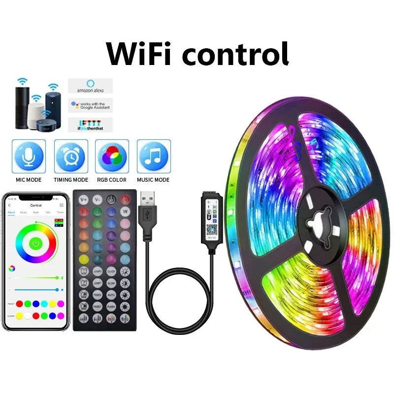 USB LED STRIPE MIT FARBWECHSEL - RGB LICHT FÜR RAUMDEKORATION & TV-HINTERGRUNDBELEUCHTUNG | Brehn