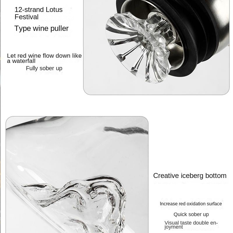 Weinflasche Transparent Schnelles Design Kristallglas Weinflasche | Brehn