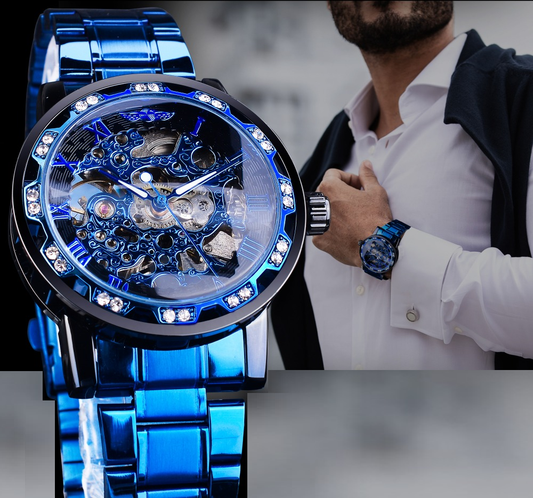 Vivolux Herren-Armbanduhr Skelett – Edelstahl, Zeitloser Luxus und Eleganz