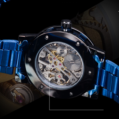 Vivolux Herren-Armbanduhr Skelett – Edelstahl, Zeitloser Luxus und Eleganz