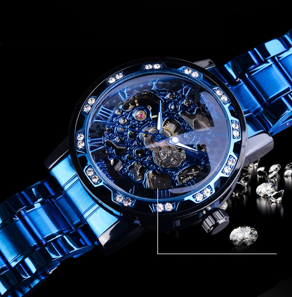 Vivolux Herren-Armbanduhr Skelett – Edelstahl, Zeitloser Luxus und Eleganz