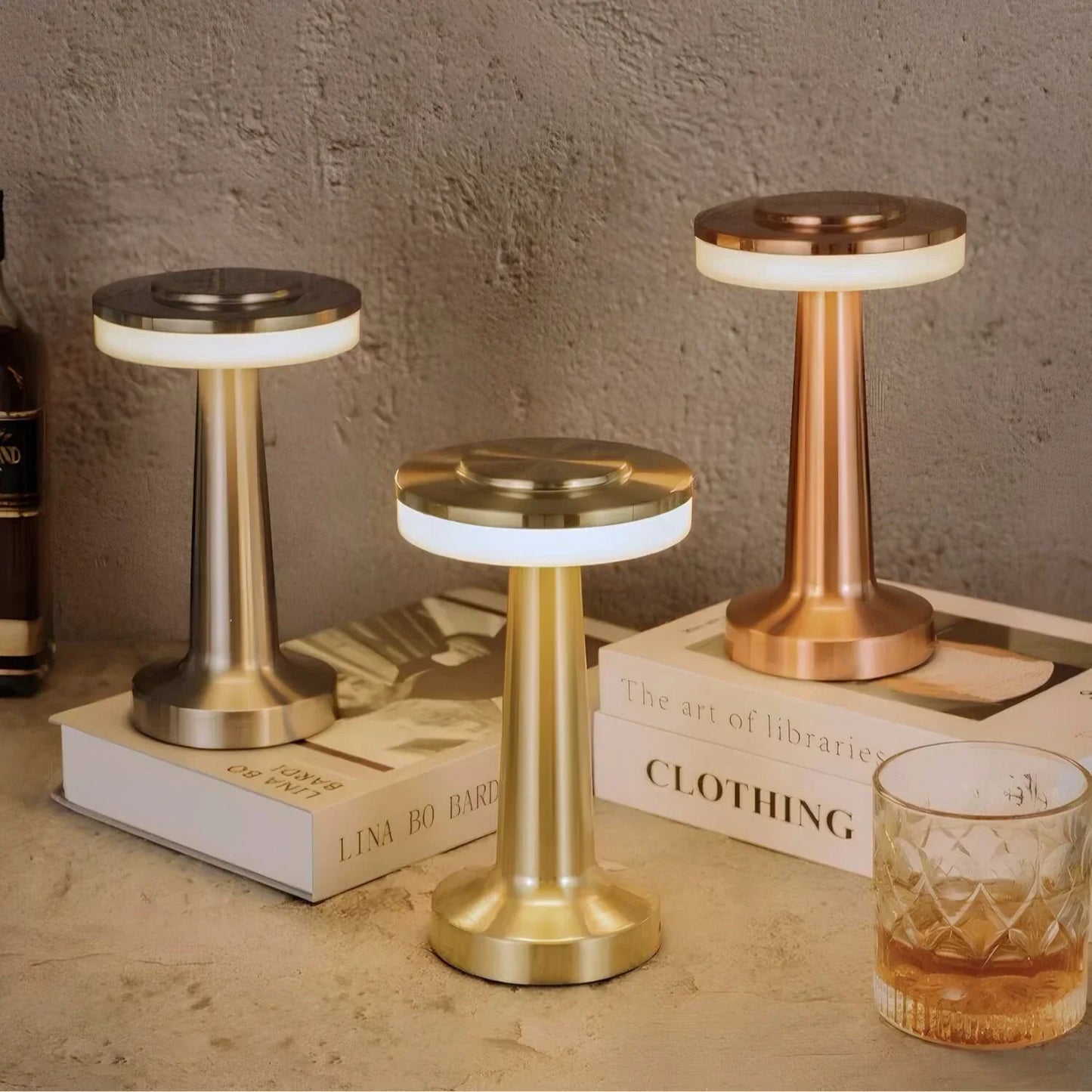 Brehn | Drahtlose Retro-Tischlampe - LumiBar