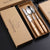 Holzgriff Besteck Tragbares Set | Brehn