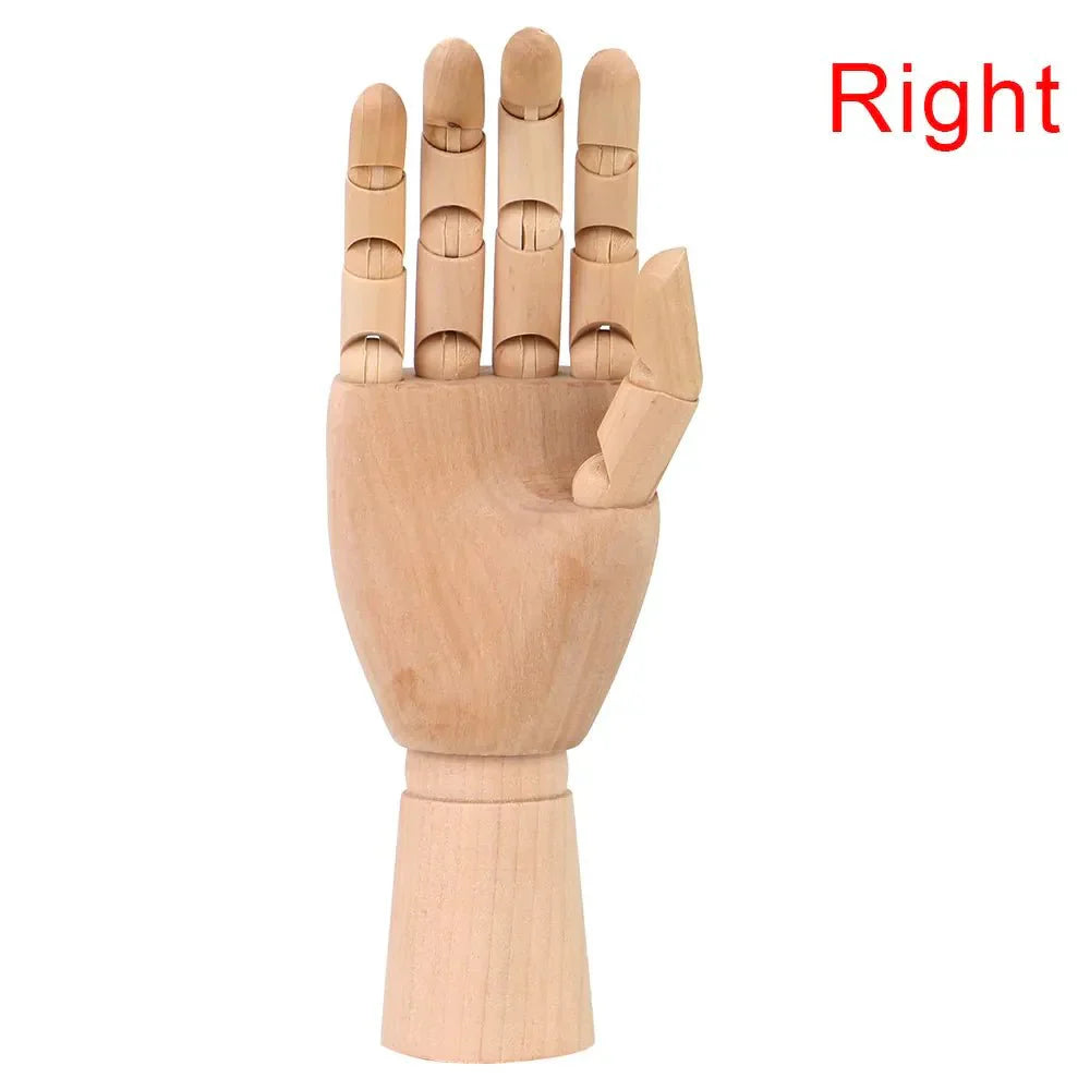 Holzbewegliches Handmodell 25 cm Moderne Kunst Referenz | Brehn