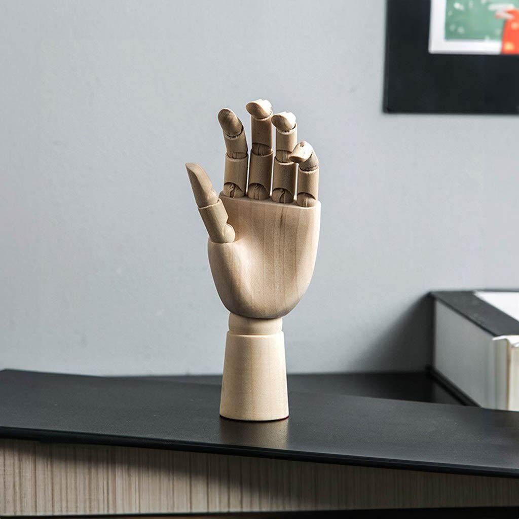 Holzbewegliches Handmodell 25 cm Moderne Kunst Referenz | Brehn