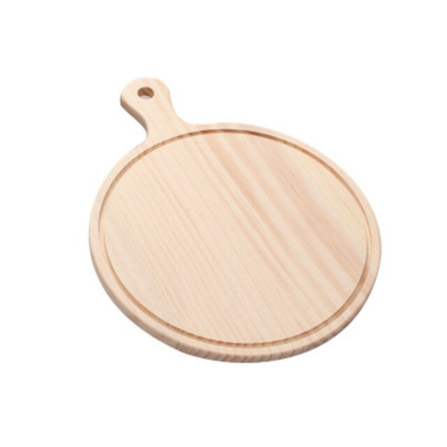 Holz-Pizza-Board Rund mit Hand Pizza Backblech Pizza Board | Brehn