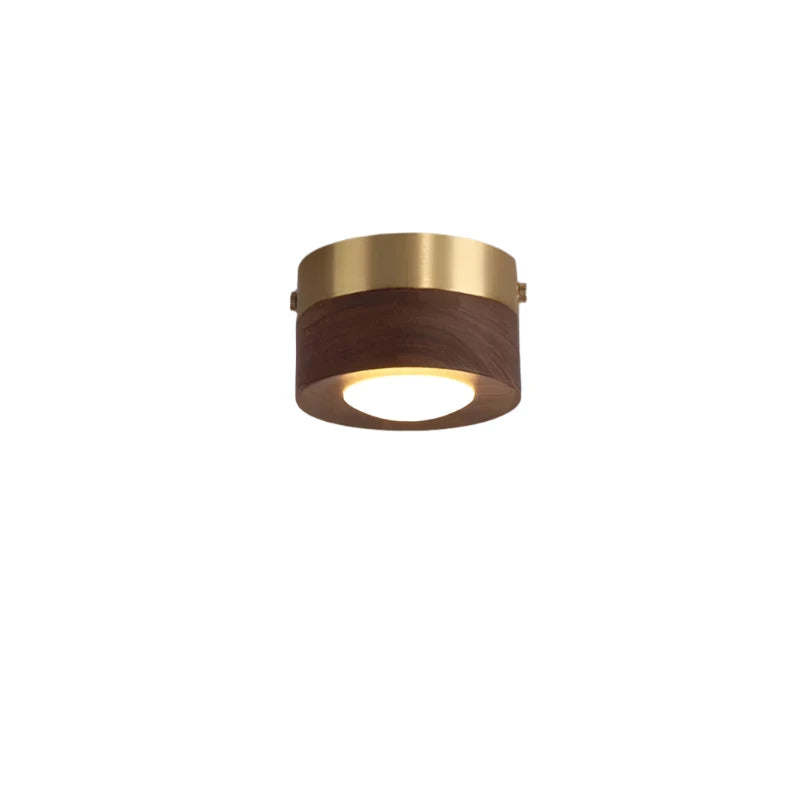 Brehn | WoodenGlow - Walnuss Deckenlampe mit LED Spot