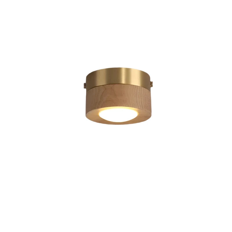 Brehn | WoodenGlow - Walnuss Deckenlampe mit LED Spot