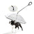 Transparenter Regenschirm für Hunde
