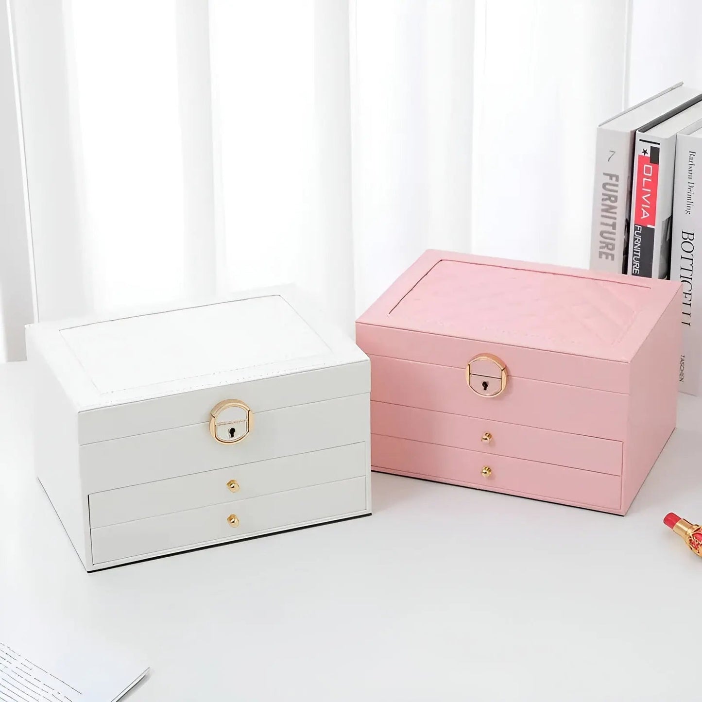 EleganceBox Luxus Schmuckbox – Mehrere Aufbewahrungsbox für Schmuck | Brehn
