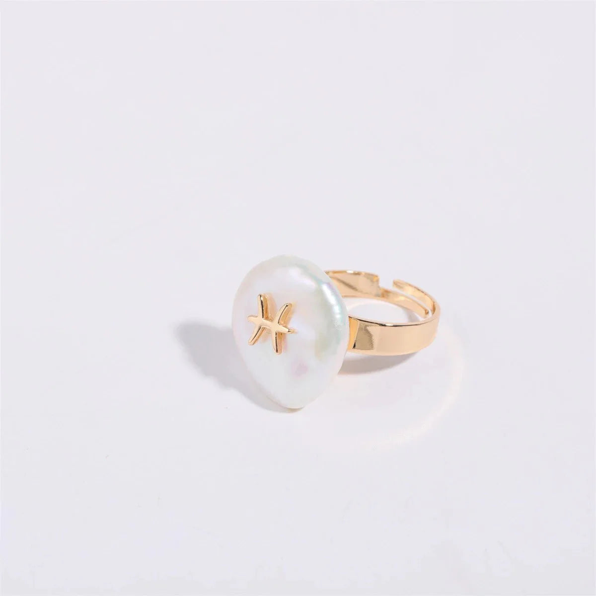 Brehn | Sternzeichen Großer Perlen Statement Ring