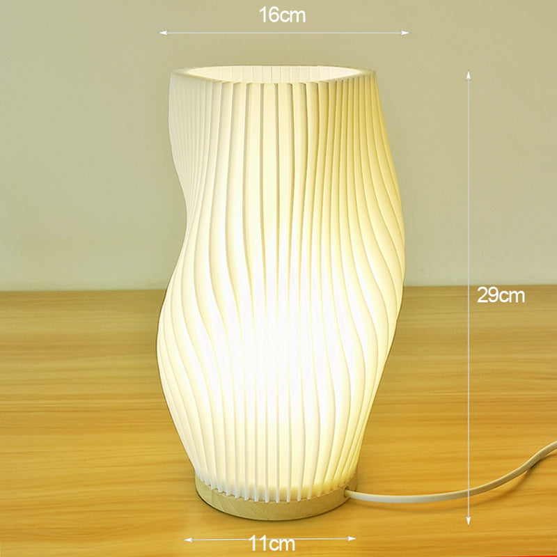 Brehn | Frenchlight Tischlampe - Elegante Falt-Tischlampe in Französisch Creme für stimmungsvolle Räume